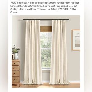 100% Blackout Shield Full Blackout Curtains for Bedroom